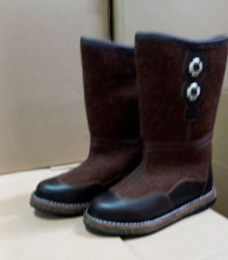 Сапоги женские войлочные Уралочка, коричневые