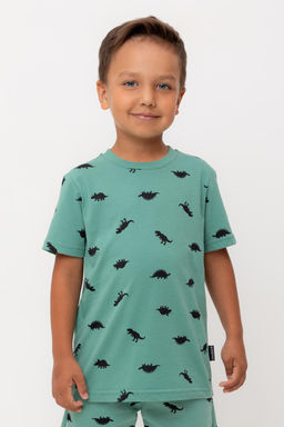 Crockid _ КР 302737-1/малахитово-зеленый,дино к560 фуфайка (футболка) для мал  фото 3