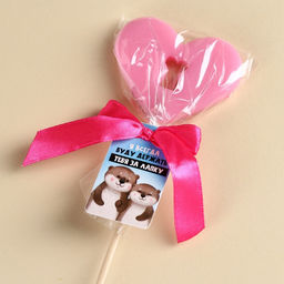 Леденец сердце Держать тебя за лапку, БЕЗ САХАР, 20 г. - Simaland фото 4