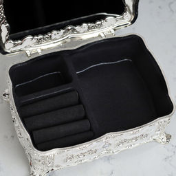 Шкатулка 16х11х8 см серебро / B7279 /уп 36/ - Галеонтрейд фото 3