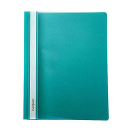 Цена за 5 шт. Папка скоросшиватель INFORMAT А5 зеленая, пластик 180 мкм, карман для маркировки