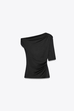 ASYMMETRIC POLYAMIDE TOP - Zara фото 35