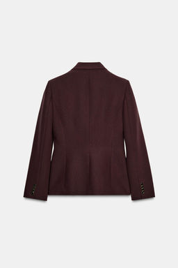 FITTED BLAZER WITH SHOULDER PADS - Zara фото 6