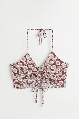Crop top con escote halter