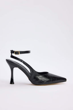 Trendyol Shoes Bordo Kroko Desenli Sivri Burun Kad?n Ince Topuklu Ayakkab? TAKSS25TO00082 - Trendyolmilla фото 9