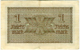 1 рейхсмарка 1939 года Германия (Для оккупированных территорий)