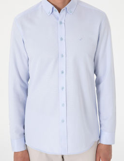 A__k Mavi Slim Fit Uzun Kollu G_mlek - Pierre cardin фото 6