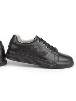 05-PDD165-3 BLACK Кроссовки женские (натуральная кожа) - Фабричный китай фото 13