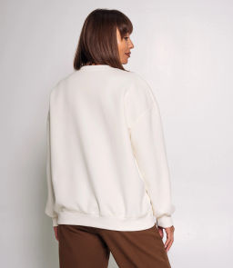 Свитшот #КТ2030 (1), кремовый