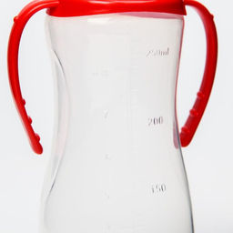 Бутылочка для кормления M&B, классическое горло, с ручками, от 0 мес., 250 мл., приталенная, МИКС