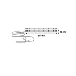 ULM-F42-3W/4200K SENSOR IP20 WHITE Комплект светодиодных полосок с датчиком движения 10Lux. Питание 4ААА. 150Lm. Белый. ТМ Uniel - Volpe фото 12