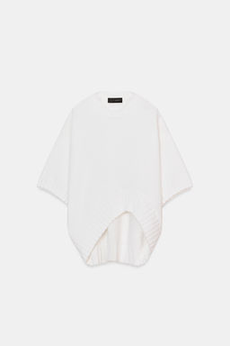 KNIT SHORT SLEEVE JUMPER WITH ASYMMETRIC HEM - Zara фото 4