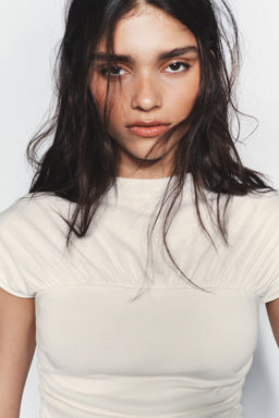 DRAPED TOP - Zara фото 7