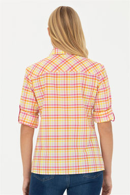 Женская розовая рубашка с длинным рукавом - U.s. polo assn фото 11