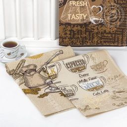 Полотенце 50*60 см. Кофейня рогожка хлопок 100% - Лен поволжья фото 3