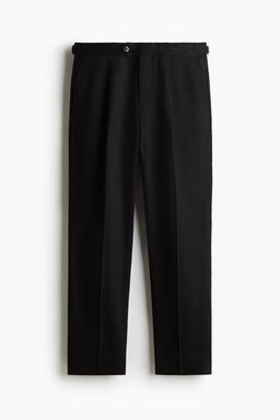 Pantal?n de traje en mezcla de lino Regular Fit