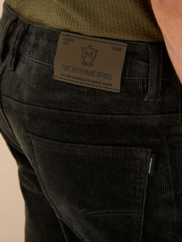 Утепленные мужские вельветовые брюки прямого кроя на флисе - Mossmore фото 31