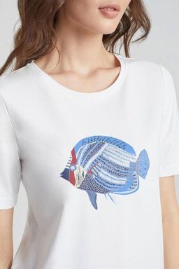 Футболка женская LS-013465-WH, 
белый