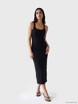 Halter Yaka Bodycon Elbise