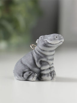 Брелок "Бегемотик сидящий маленький", 3,7см