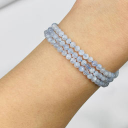 Бусины для украшений из голубого Агата