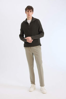 K?sl?k Jogger Pantolon Basic Duz Beli Bagc?kl? Cepli Duz Paca - Defacto фото 4