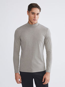 Dik Yaka Erkek Sweatshirt