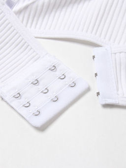 Комплект нижнего белья женский (топ, трусы) Collorista, белый, размер 42-44