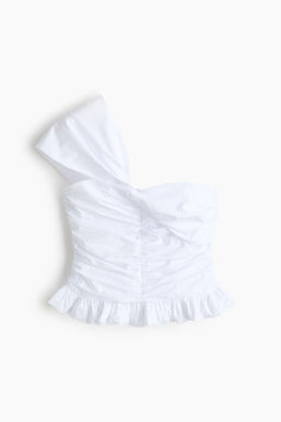 Top de un hombro con detalle girado - H&m фото 2