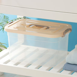 Контейнер для хранения с крышкой, 10 л, 35.5×23.5×19 см, пластик, МИКС