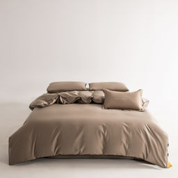 Комплект постельного белья Однотонный Сатин Элитный на резинке OCER022 180*200*30;160*200*30;140*200*30 2 спальный 4 Наволочки