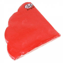 Салфетки бумажные "Art Bouquet Rondo" д32см, 3-х слойные, 12 штук в упаковке, 100% целлюлоза, "Барокко. Красный" (Россия)