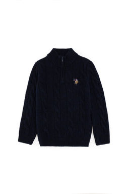 Темно-синий свитер для мальчика Неожиданная скидка в корзине