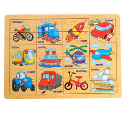 Пазл Транспорт, 24 элемента - Лесная мастерская фото 2
