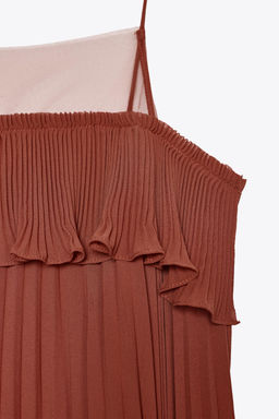 PLEATED RUFFLE TOP - Zara фото 9