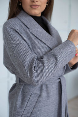 Пальто женское демисезонное 21820 (кремовый) - Kankan фото 15