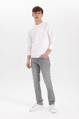 Pedro Slim Fit Джинсовые брюки узкого кроя с нормальной талией и узкими штанинами - Defacto фото 3