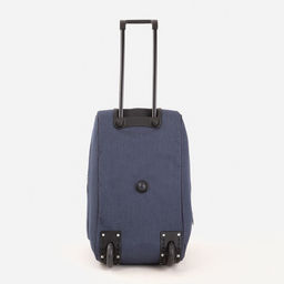 Сумка дорожная на колёсах, отдел на молнии, с увеличением, наружный карман, цвет синий - Simaland фото 4