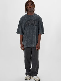 Футболка мужская Mark Formelle Acid Wash серая  фото 3