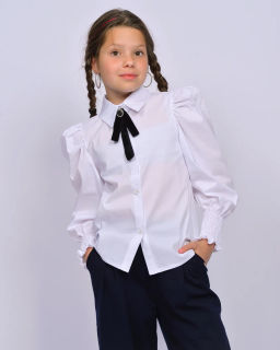 Блузка для девочки 61397 Белый* 1050 Lets go - Let's go фото 7