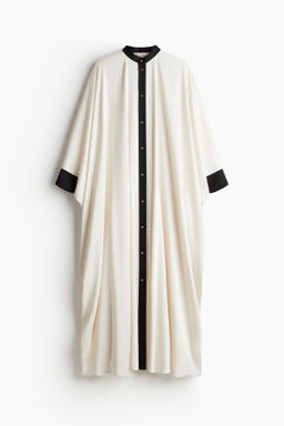 Vestido caft?n con botonadura frontal