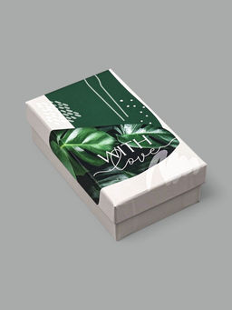 Набор коробок 10 в 1, упаковка подарочная, GREEN, 12?7?4 - 32.5?20?12.5 см