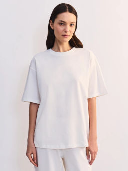 Футболка оверсайз из хлопка ZR2605013413-2 / Zarina