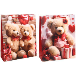 Пакет подарочный "Любимый мишка" 26*32*10 см