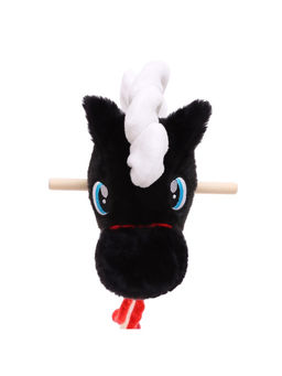 Мягкая игрушка Конь-скакун, на палке, МИКС, чёрная