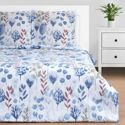 Постельное бельё Этель евро Flora and spring (вид 1) 200х217 см, 220х240 см, 70х70 см -2 шт, поплин 125 г/м2  фото 8