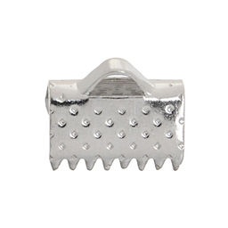 Цена за 6 шт. Зажим для ленты, (набор 20 шт.), цвет серебро, 10 мм, СМ-339