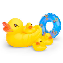 Набор "Веселое купание утят" в сетке
