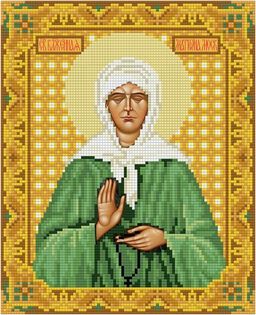 Кристальная (алмазная) мозаика ФРЕЯ ALVR-146 Икона Святой Блаженной Матроны Московской 22 х 27 см