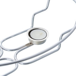 5028 GIPFEL Мармит овальный MARJORIE 35x24x6,5сm/3л со стеклянным контейнером, с двумя держателями для свечей. Материал: термостойкое стекло, цинковый сплав, нерж. Сталь  фото 5